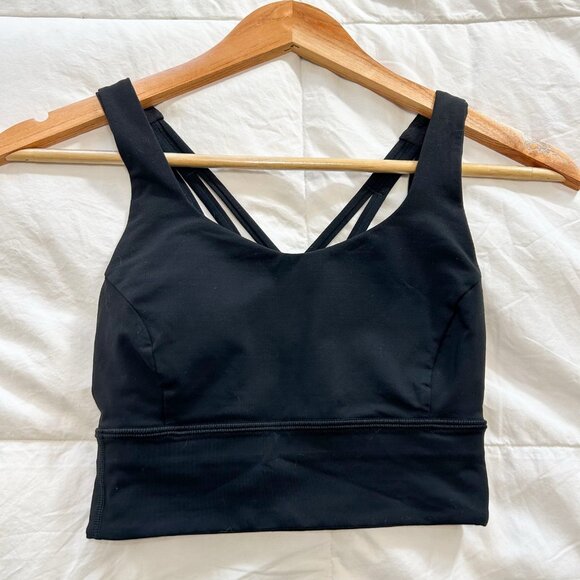 Lululemon Free To Be Elevated Sports Bra Black Size 2 Padded Criss Cross Back - Picture 2 of 4